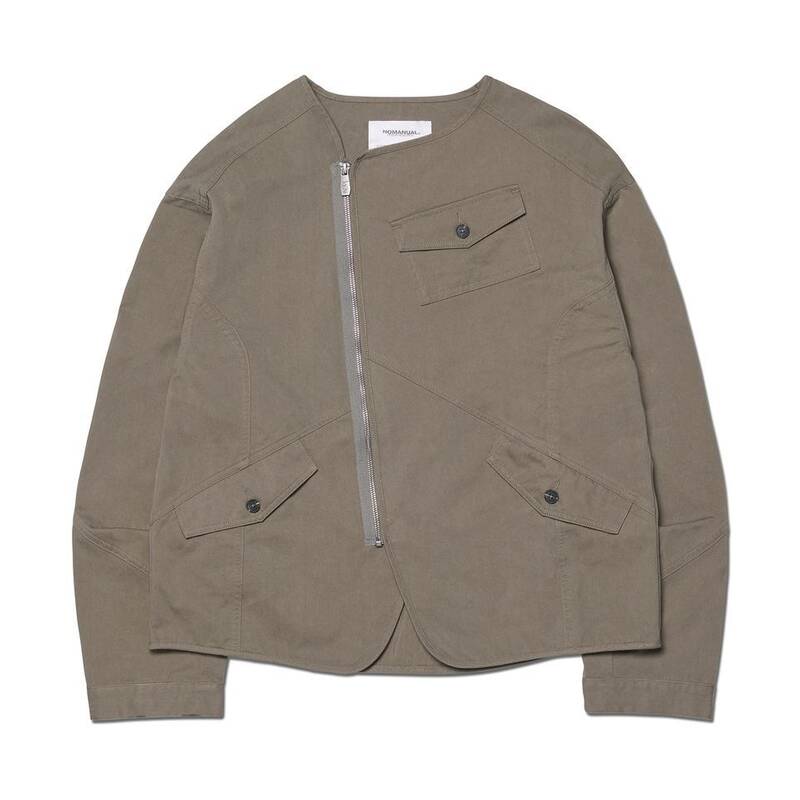ノマニュアル NOMANUAL カラーレスジャケット - ウェッドカーキ NMSS52JK06WHK 364389