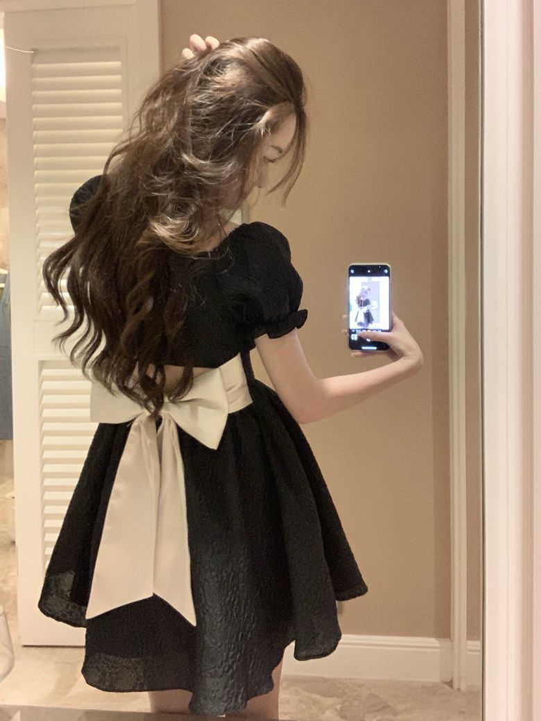 プラスサイズの女性の服スタイリッシュで甘い背中が開いた蝶ネクタイのチュチュドレスプラスサイズの女性に人気のスタイル