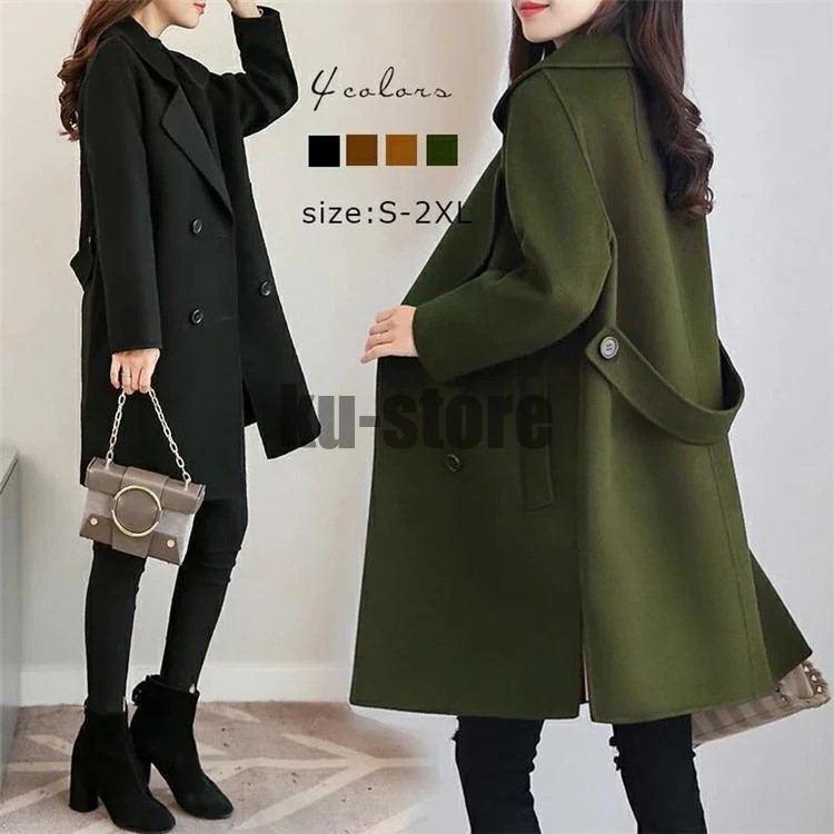 チェスターコート 暖かい レディース ロング ダ コート アウター カジュアル 大きい 30代 40代 きれいめ L 通ス ビ あったか