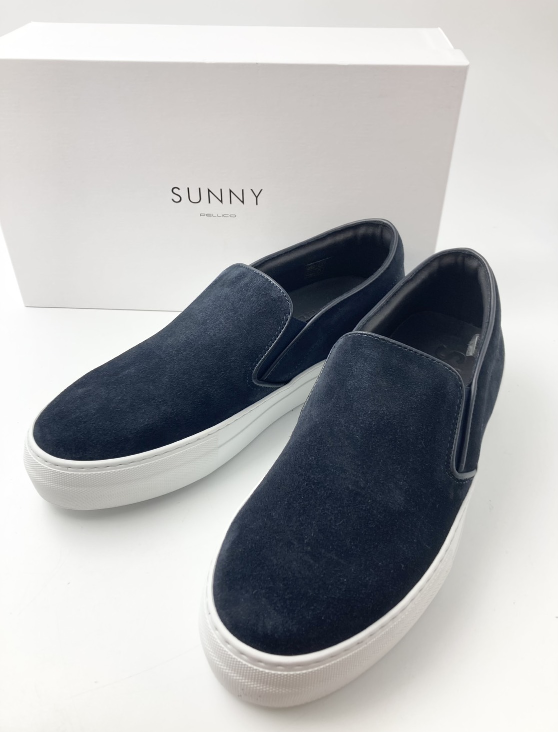PELLICO　SUNNY　ペリーコサニー　GIOIA　M001　スエード　スリッポン　42　DEEPBLUE