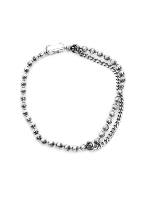 【HARANG】 HR 197B_Silver Double Chain Bracelet 正規品
