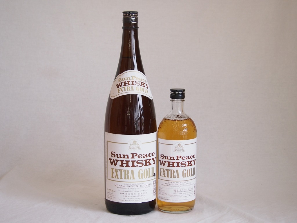 三重のウイスキー2本セット(サンピース エクストラ ゴールド 37度) 1800ml1本 720m