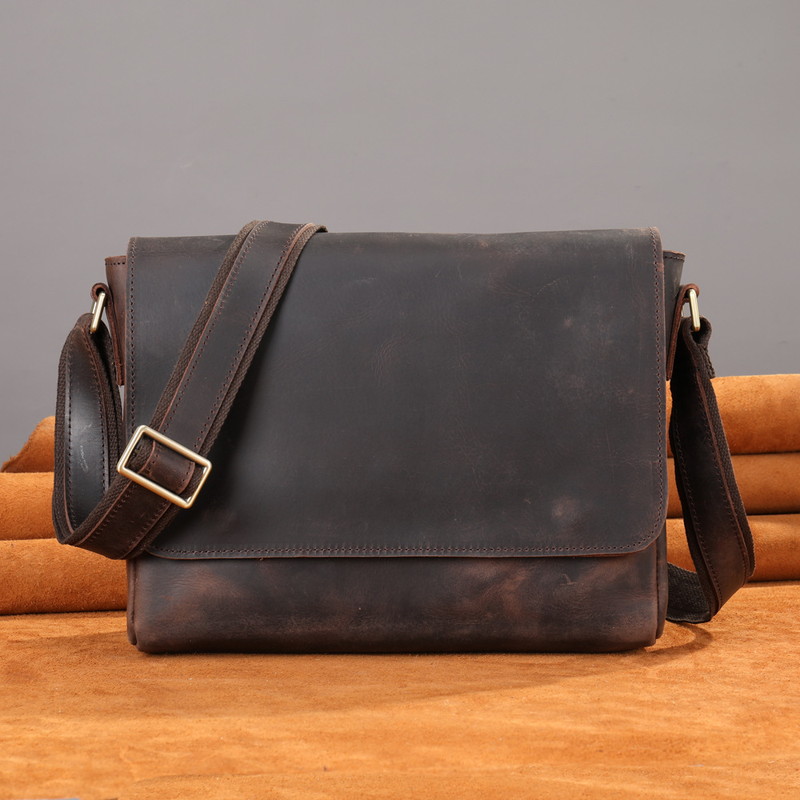 送料無料本革 ショルダーバッグ レザー メッセンジャーバッグ メンズ 大人 通勤 斜めがけバッグ ワンショルダー ショルダー バッグ