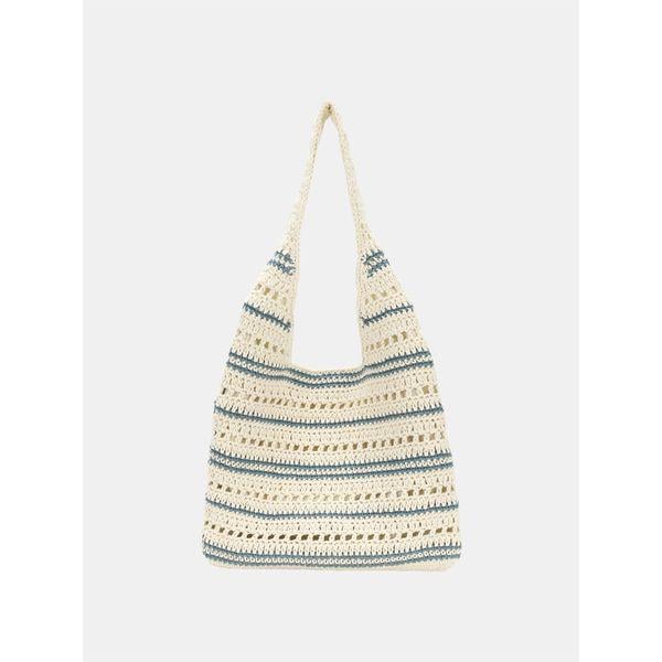 女性クロシェショルダーバッグ編みエコバッグニットデイリーボブ商人バッグLAIN035_P403679068