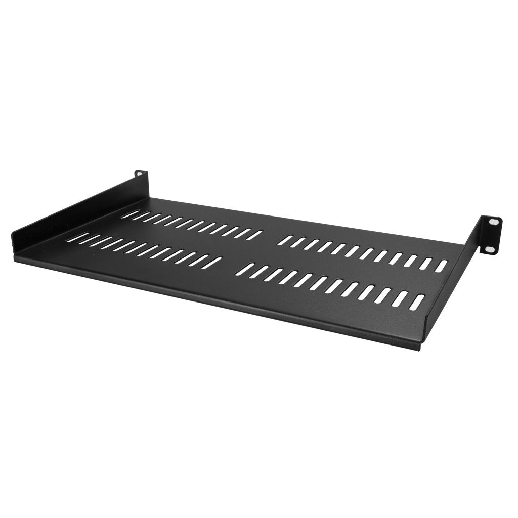 StarTech.com [CABSHELFV1U] 1U 固定式サーバーラック棚板 放熱用スリット