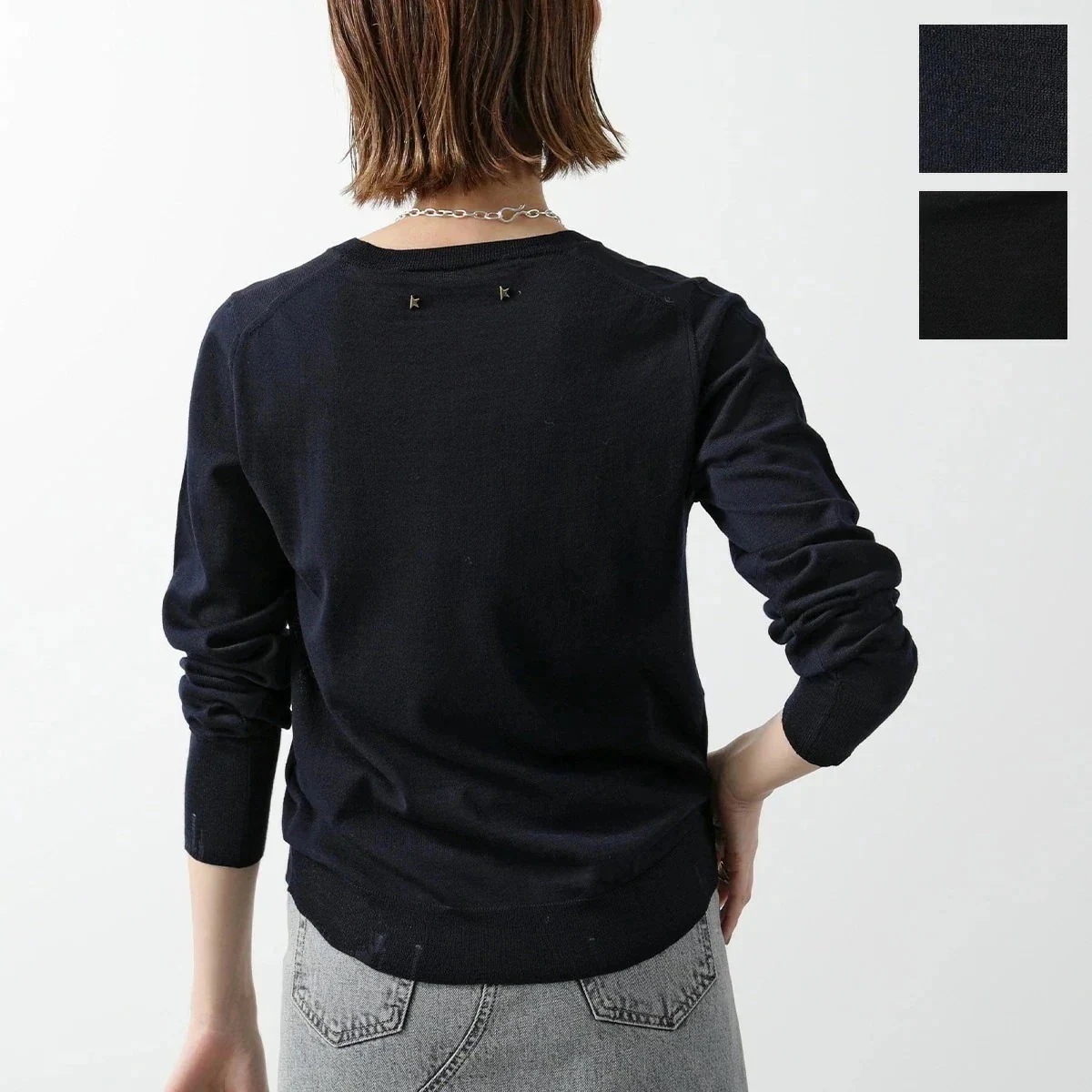 GOLDEN GOOSE ゴールデングース セーター GWP00952 P000665 レディース ニット 長袖 クルーネック ヴァージンウール カラー2色 【