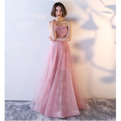 バースデードレス キャバクラ 発表会 ピンクドレス 大人用ドレス