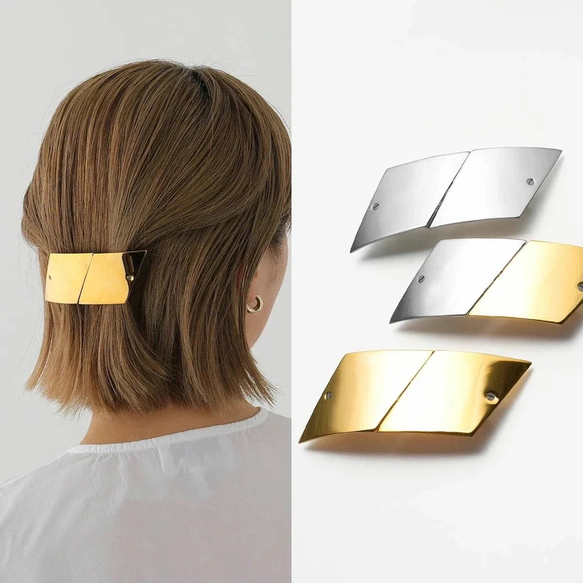 SYLVAIN LE HEN シルヴェインリヘン バレッタ Barrette CUT03 レディース ヘアアクセサリー ヘアクリップ 髪留め カラー3色 【mega】ヘアピン