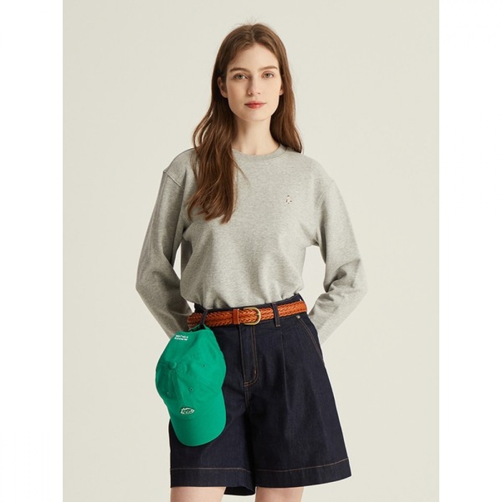 [オルゲン] レディース) エンブロイダリースウェットシャツ_ZLE1TR2302MGR