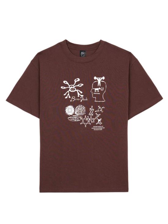 BRAIN DEAD Men T-Shirts P26T00005066 BERRY Marrone