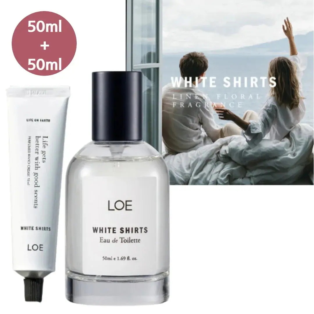 【正規品/TXTヨンジュン,スビンpick】WHITE SHIRTS ホワイトシャツ/香水EDT 50ml+パフュームドハンドクリーム50ml/デパート化粧品/韓国コスメ
