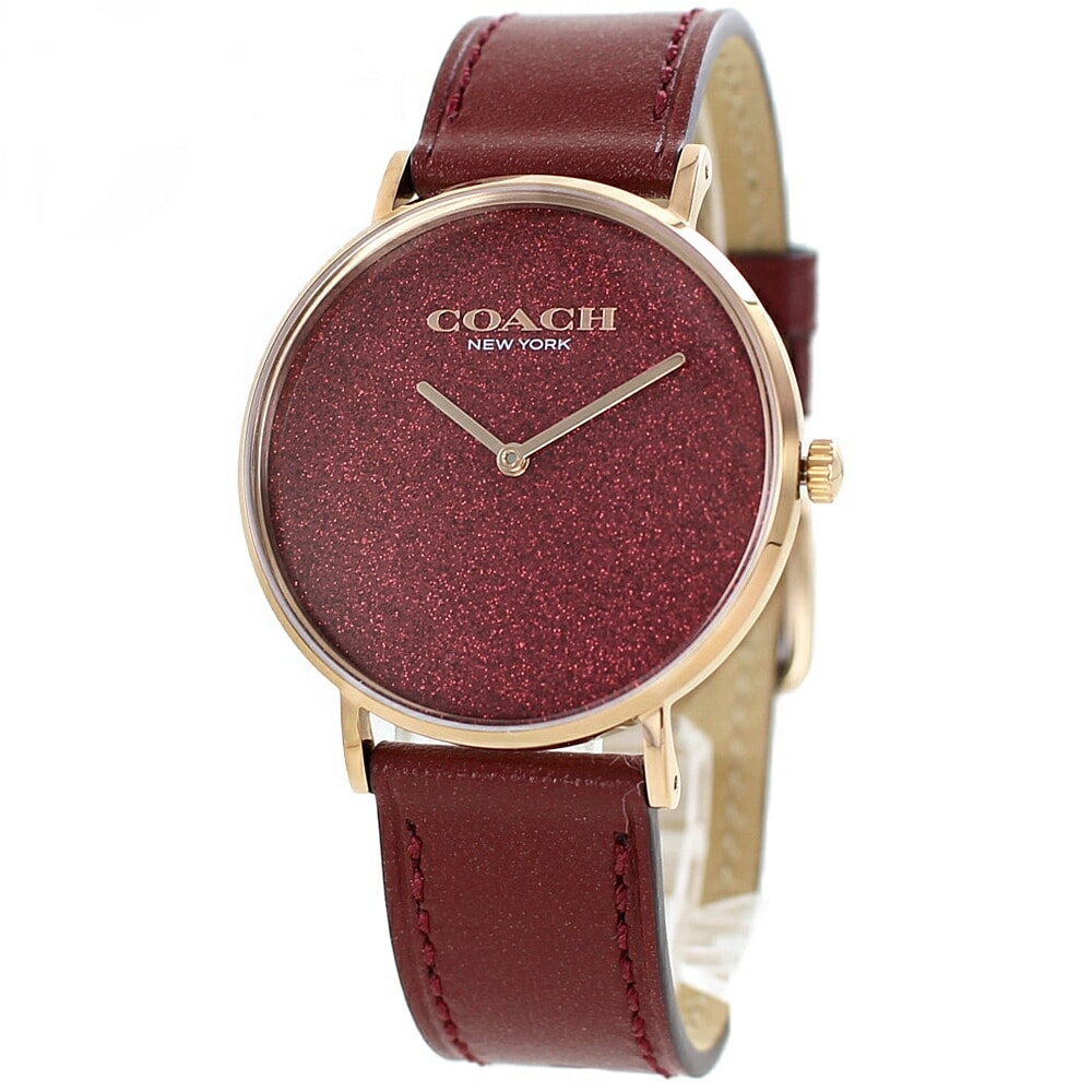 コーチ 腕時計 手表 レディース ペリー 実用的 かわいい ギフト おしゃれ シンプル 時計 ブランド ボルドー 革バンド 母 彼女 プレゼント 20代 友達 誕生日プレゼント ポイント消化