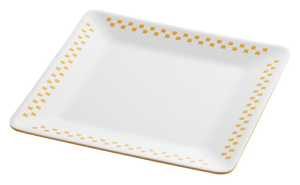 （まとめ買い）2TONE（ツートーン） スクエアプレート 20 黄 CH-12Y [x3]