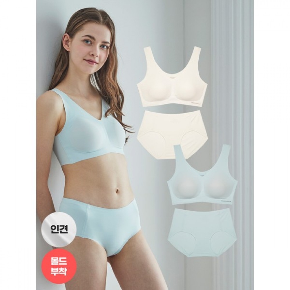 【クロコダイルインナー】ライクラドッグシェロン Vネックストラップブラショーツ4種類の中から1つお選びください