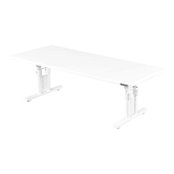 ローデスク 昇降式/ワイドタイプ/幅1200mm/ホワイト BHD-1200L-WH 22,200円