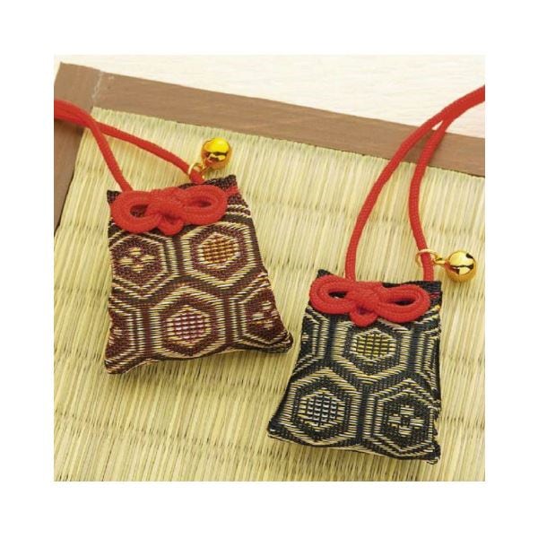 （まとめ）たたみテープお守り T-17 赤[x5セット]