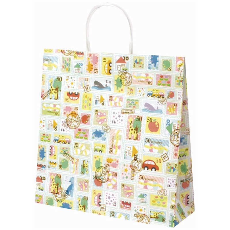 ササガワ　手提げ袋 プチスタンプ 320×110×330 50P　505609