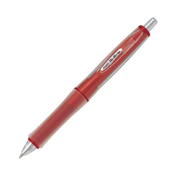 （まとめ） パイロット油性ボールペン ドクターグリップ Gスペック フラッシュカラーシリーズ 細字0.7mm 黒 （軸色：フラッシュレッド）BDGS-60R-FR 1本 (×...
