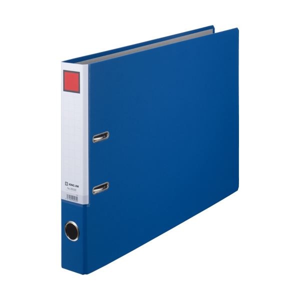 （まとめ）キングジム レバー式アーチファイルA3ヨコ 2穴 300枚収容 背幅50mm 青 3503Eアオ 1冊 (×5セット)