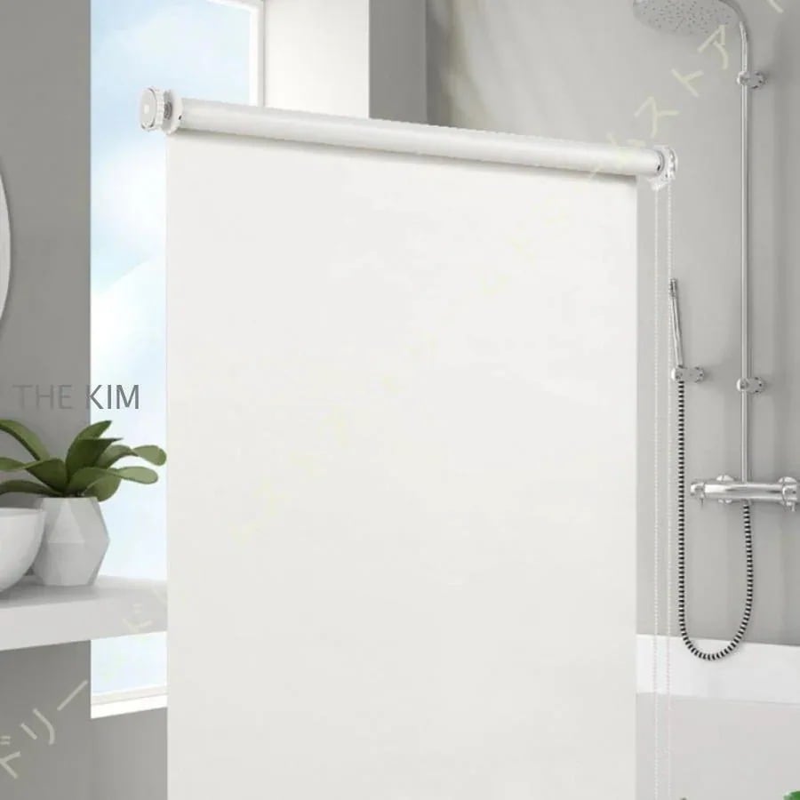 ロールスクリーン チェーン式 防水 ロールカーテン ローラーブラインド 撥水 おしゃれ ポリエステル 遮熱 遮光 ノイズ低減 バス607【自社生産 】