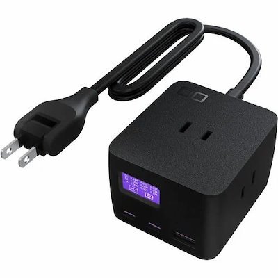 他サイト： CIO　Polaris CUBE DESK ブラック ［3ポート /USB Power Delivery対応 /GaN(窒化ガリウム) 採用］　CIO-PCD67W2C1A-BKの商品画像