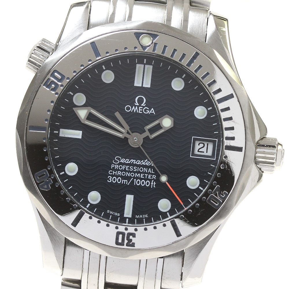 オメガ OMEGA 2552.80 シーマスター300 デイト 自動巻き ボーイズ 良品 _823512【中古】