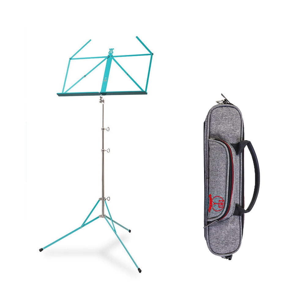 RKB シリーズ 金属製 コンパクト譜面台 RKB102-TU-turkis ターコイズブルー 純正譜面台バッグ付き