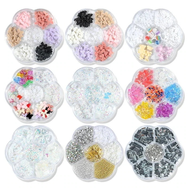 【10点セット】%FF7 混合装飾韓国ファッション マニキュアネイルチップ混合ネイルデコレーション デコパーツ ネイルパーツ