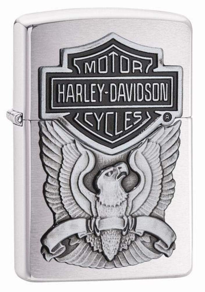 ZIPPO(ジッポー) Harley-Davidson Eagle Wings (ハレー ダビットソン イーグル) ライター 日本未発売 200HD.H284 Brushed Chrome [並行輸入