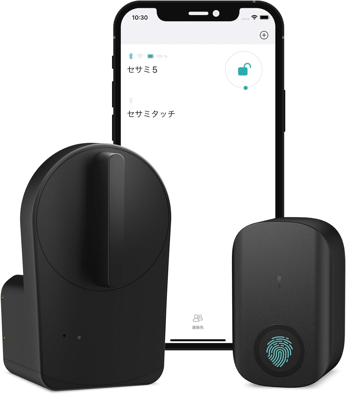 キャンディハウス(Candy House) スマートロック SESAME ５＋ 指紋認証パッド ICカードリーダー SESAME TOUCH セサミタッチ Suica対応 PASMO対応 Apple