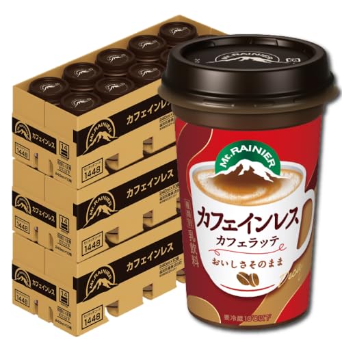 【Amazon.co.jp限定】森永乳業 マウントレーニア カフェインレス 3ケース（30本） Mt.RAINIER カフェインレス デカフェ コーヒー ドリンク 珈琲 飲料 【クール便】