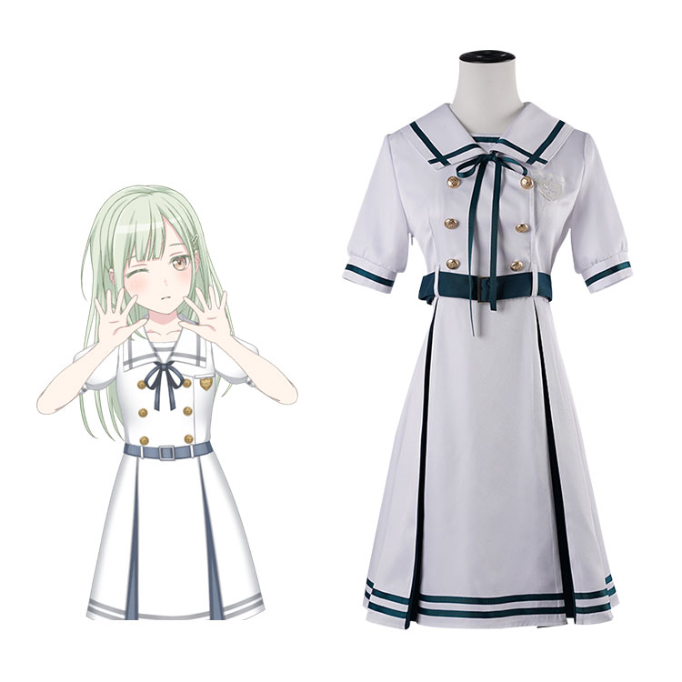 BanG Dream! Ave Mujica 若葉睦 コスプレ衣装 月ノ森女子学園夏制服