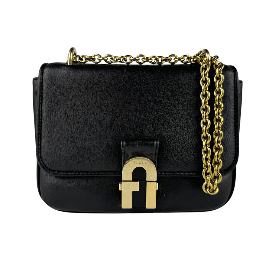 フルラ Furla ショルダーバッグ レザー ブラック ゴールド レディース z3581 7,992円