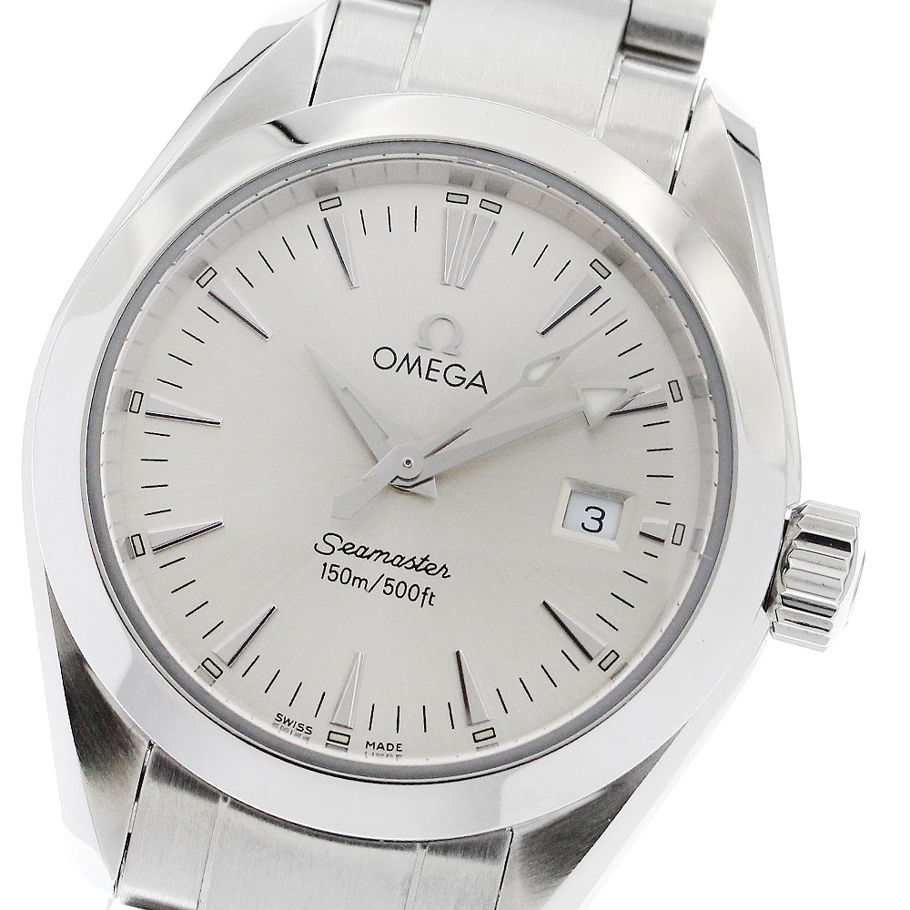 オメガ OMEGA 2577.30 シーマスター アクアテラ デイト クォーツ レディース 良品 _894413【中古】