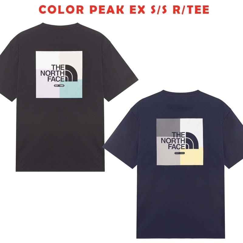 韓国正規品保証 関税負担なしNT7UR24J COLOR PEAK EX SS RTEEデイリー 基本 着装 男子 女子 人気 韓国 ファッション 男女共用 アウトドア