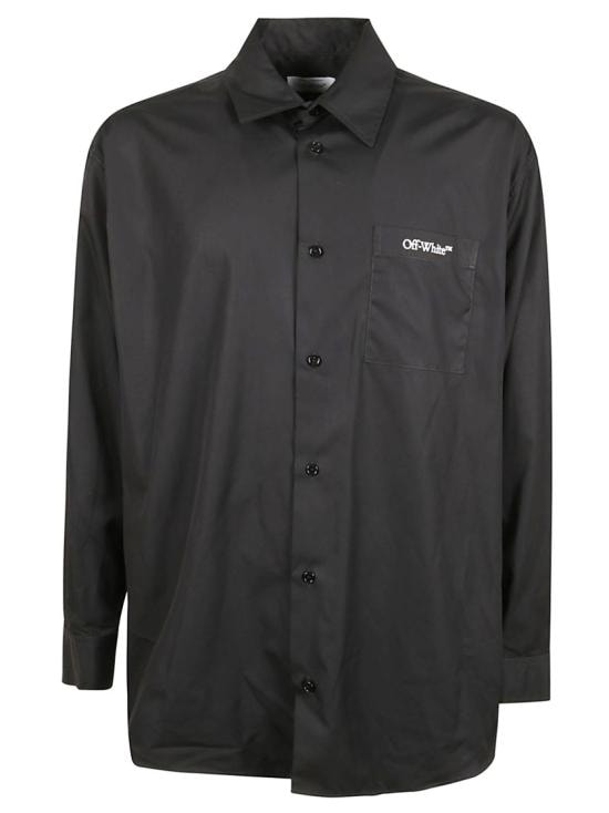 OFF WHITE Men Shirts OMGE004F25FAB0021001 Black