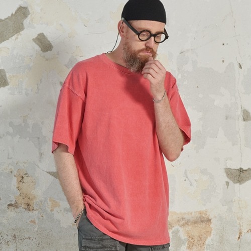 [送料無料]スミスアもー顔料ボックスTシャツピンク