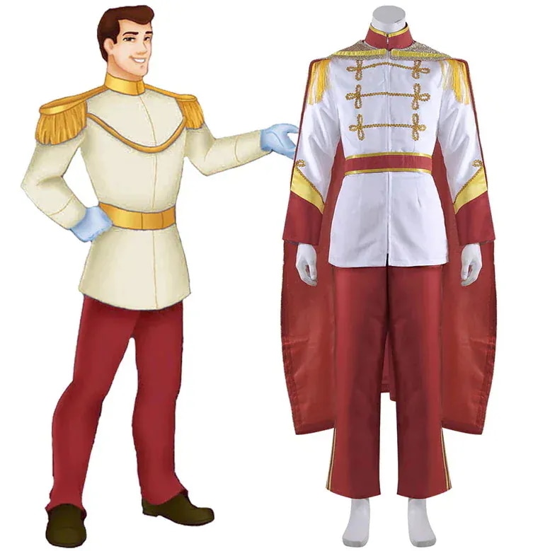 シンデレラ Cinderella プリンス チャーミング 王子 コスプレ 衣装+マント ステージ服 コスチューム クリスマス ハロウィン コスプレ 衣装
