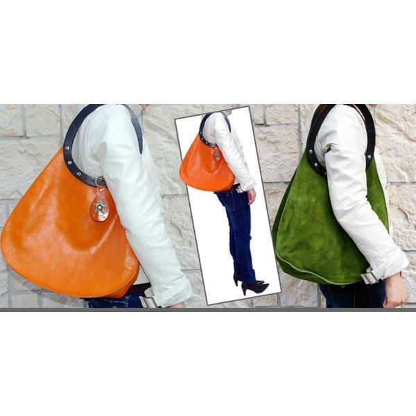 dean(ディーン) machine stitch tear-drop ショルダーバッグ olive(緑)