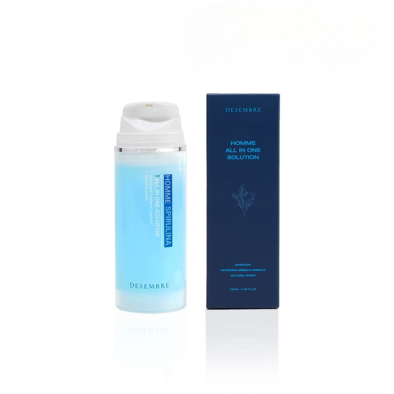 デサンブルメンズオールインワンローションスキンジェルスピルリナオムナノヒアルロン酸男性オールインワン130ml