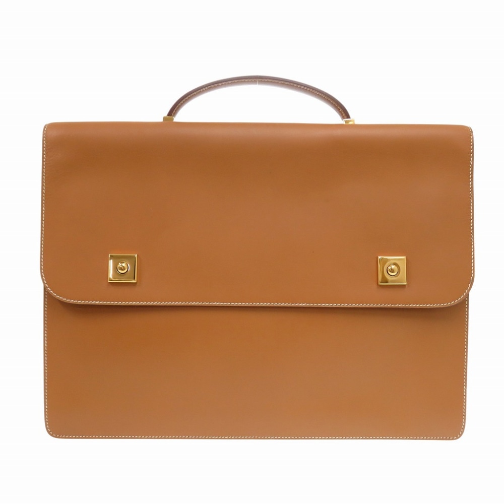 ダニューブ 38 ヴィンテージ ブリーフケース ヴォーシャモニー ナチュラル V刻印 0842【中古】 メンズ