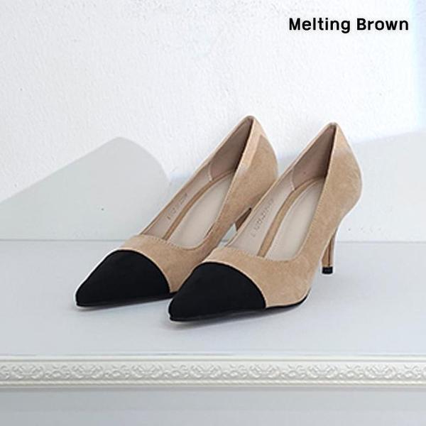 女性スエードスティレットヒール婦人靴 k15