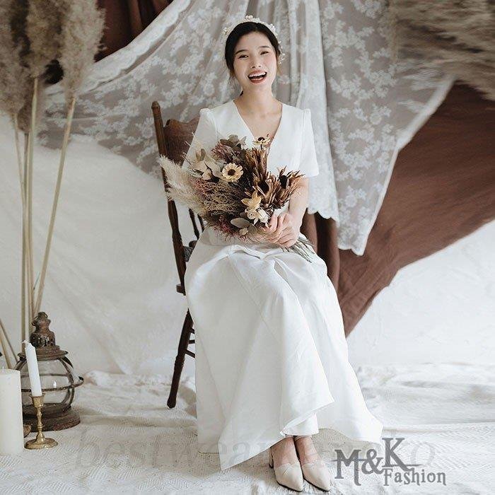 ロングドレス 白 ホワイト パーティードレス フォーマル 結婚式 二次会 披露宴 演奏会 お姫系 4