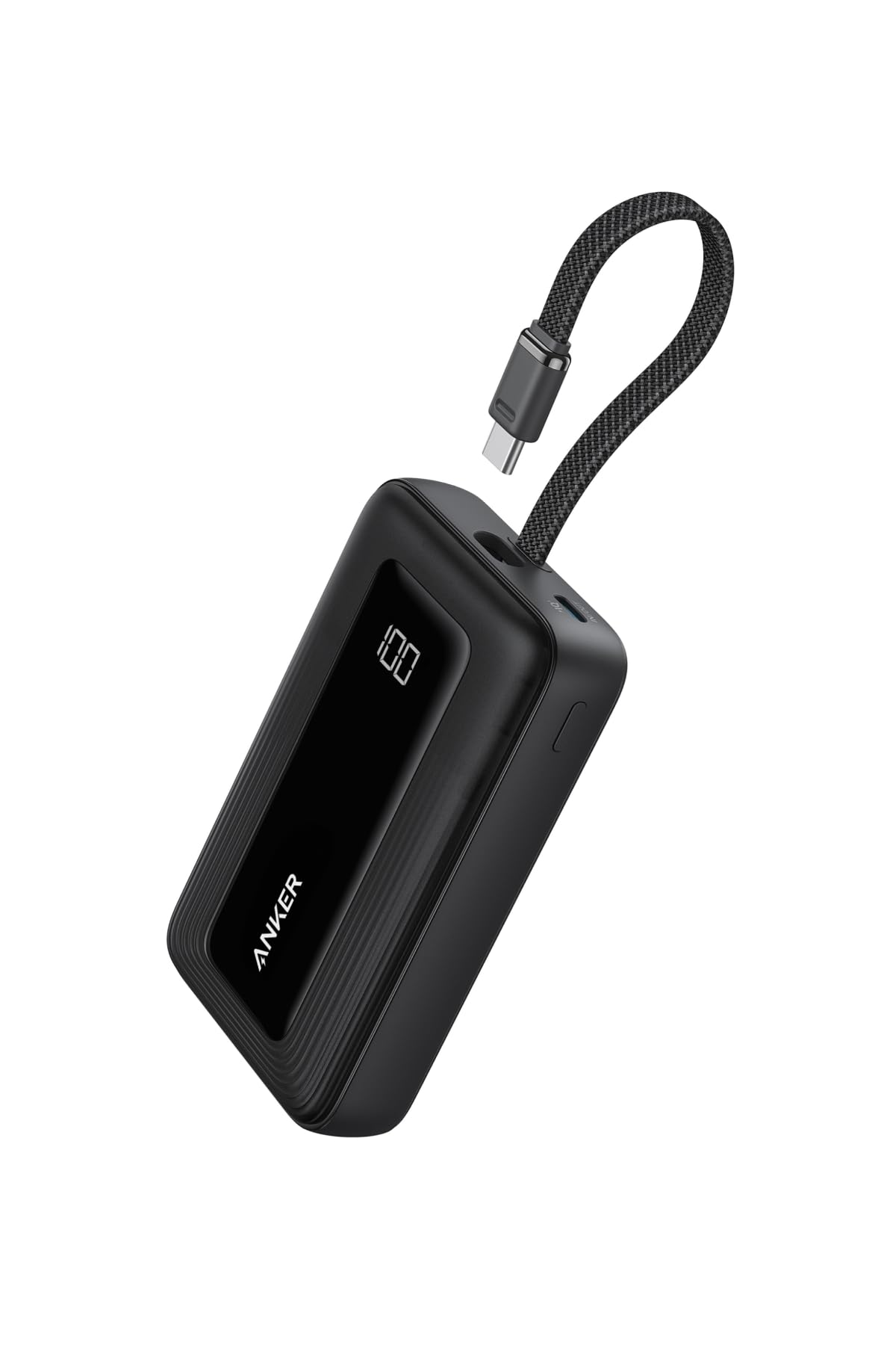 Anker Zolo Power Bank (10000mAh, 30W, Built-In USB-Cケーブル) (モバイルバッテリー 10000mAh 最大30W出力 USB-C ケーブル一体型