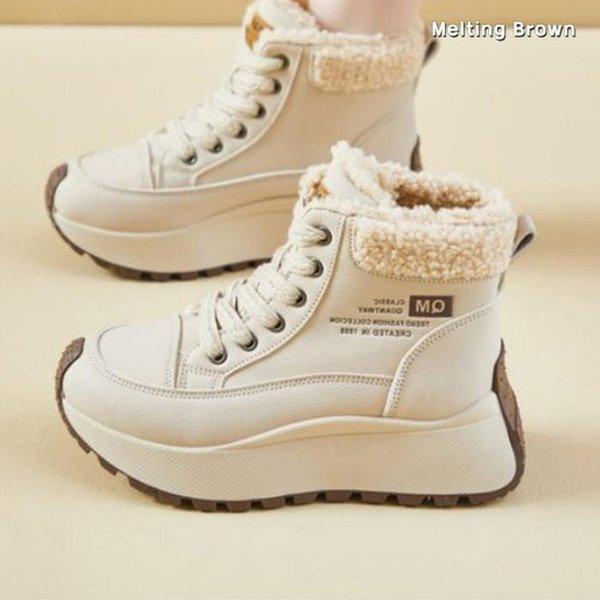 女性用起毛裏地付き冬スニーカー防寒靴 SS69