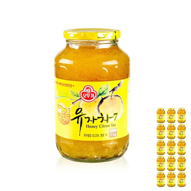 柚子茶 1kg × 15本セット ゆず茶 ゆず 蜂蜜ゆず茶 ハチミツ 蜂蜜 韓国茶
