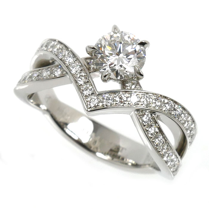 Chaumet ショーメ Pt950プラチナ ジョゼフィーヌ アムール デグレット リング・指輪 J84089 ダイヤモンド0.50ct 8号 5.8g レディース 中古 美品
