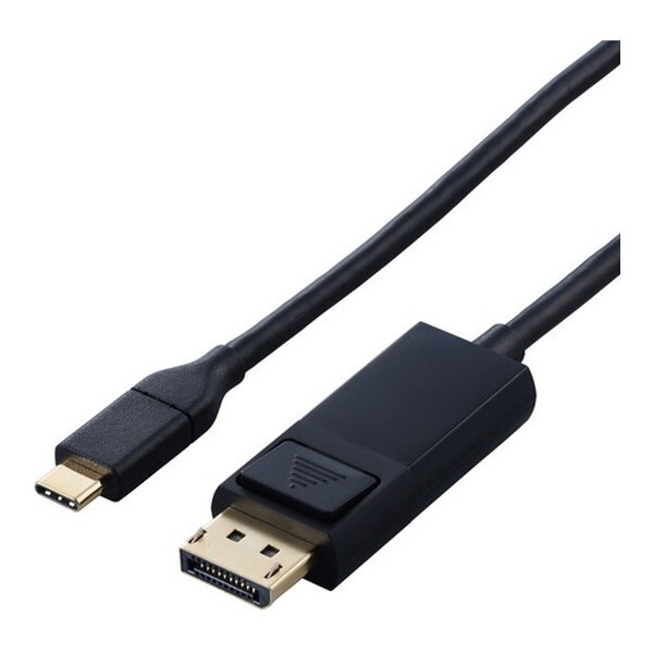 CAC-CDP20BK2 USB Type-C - DisplayPort 変換ケーブル 2m ( USB-Cプラグ to DPプラグ ) 4K 60Hz ブラック メーカー直送