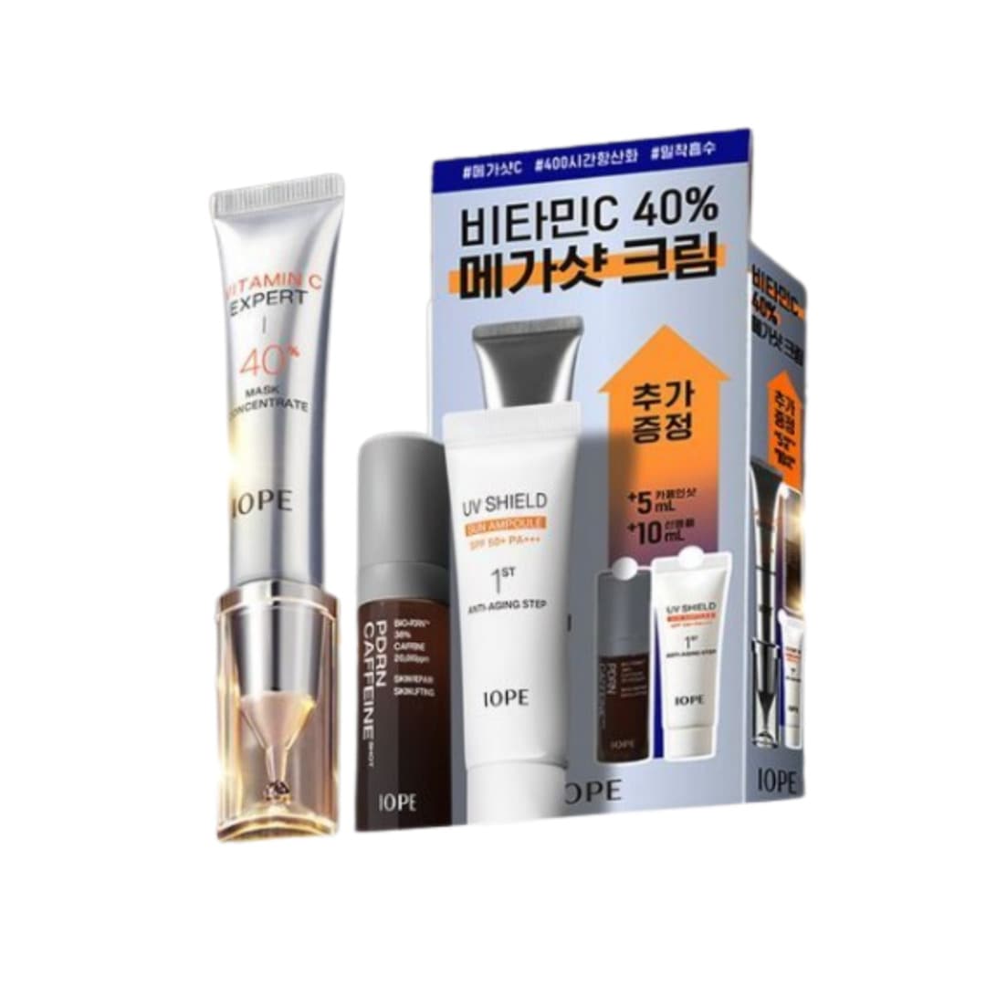 ビタミンC エキスパート 40% マスクコンセントレート 15g セット (+PDRN 5ml + サンアンプル 10ml)