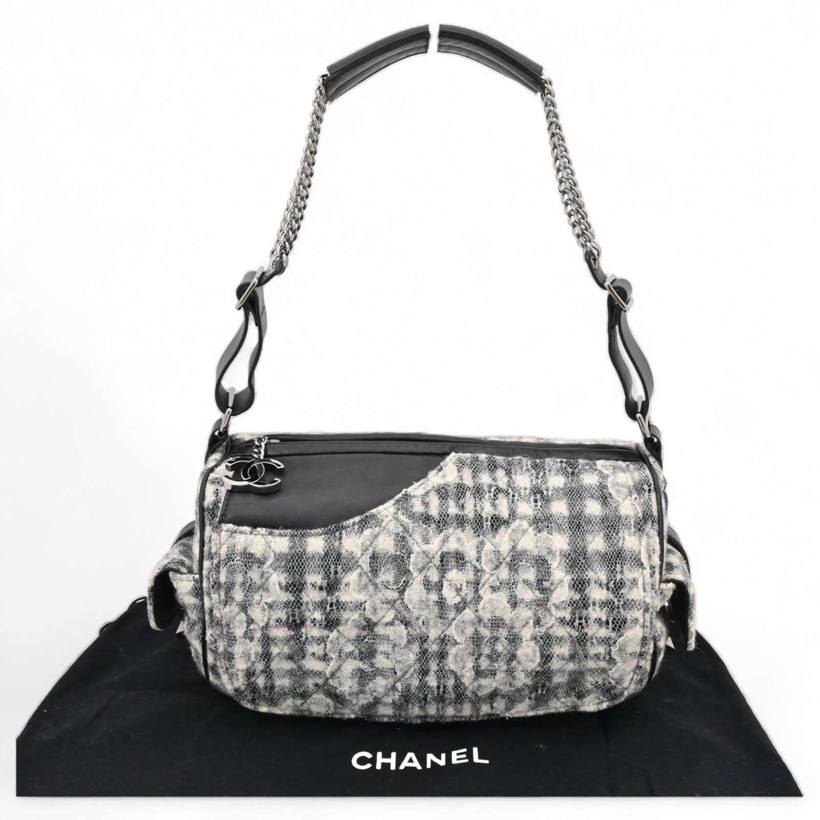 シャネル カメリア ツイード チェーンショルダーバッグ Aランク ch46126cc 103,400円